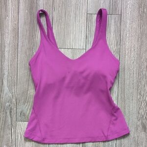 Lululemon Align Waist-length Magenta Purple Tank Top Size 4